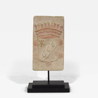 18th Century French Carved Stone Coat of Arms