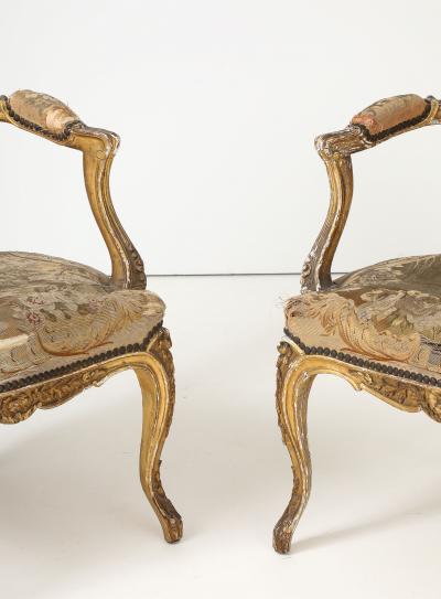 18th Century French Chateau Fauteuils