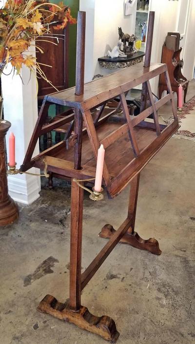 18th Century French Extra Large Walnut Duet Stand