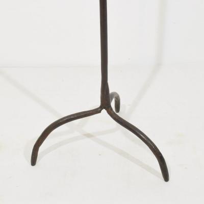 18th Century French Hand Forged Iron Candleholder