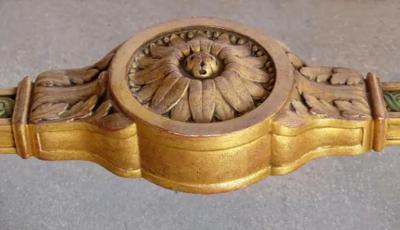 18th Century French Louis XVI Giltwood Console Table with Inset Onyx Top