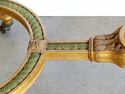 18th Century French Louis XVI Giltwood Console Table with Inset Onyx Top