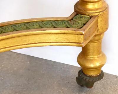 18th Century French Louis XVI Giltwood Console Table with Inset Onyx Top