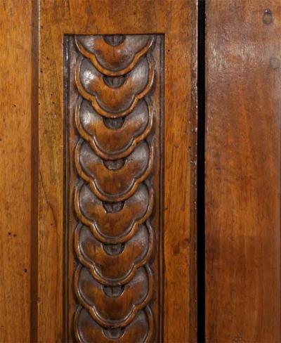 18th Century French Louis XVI Marble Top and Walnut Cabinet