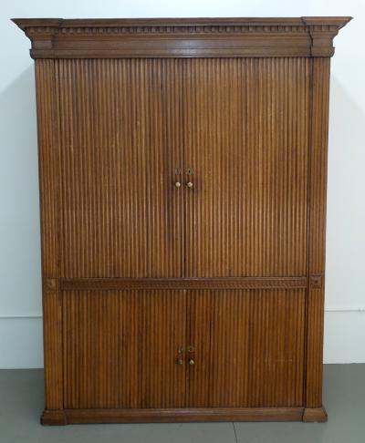 18th Century French Tambour Cabinet