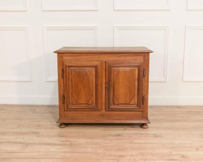 18th Century French Walnut Community Buffet Louis XIV Period