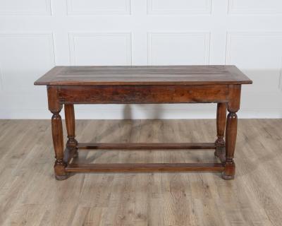 18th Century Fruitwood Console Table with Two Drawers
