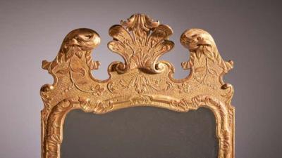 18th Century George I Gilt Gesso Pier Glass mirror Manner of John Belchier