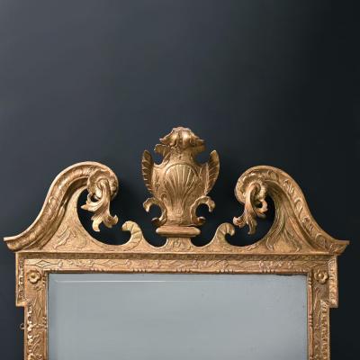 18th Century George II Period Carved Gesso and Giltwood Mirror