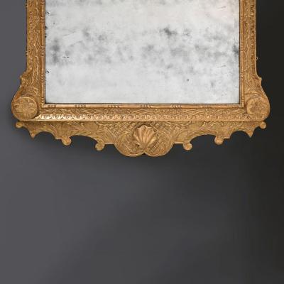 18th Century George II Period Carved Gesso and Giltwood Mirror