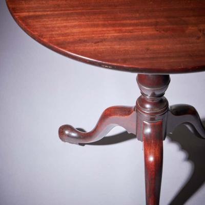 18th Century George III Mahogany Tripod Table Circa 1770 