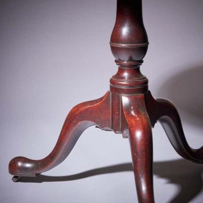 18th Century George III Mahogany Tripod Table Circa 1770 