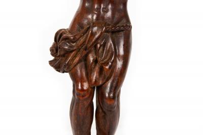 18th Century German Carved Boxwood Corpus Christi Statue Sculpture