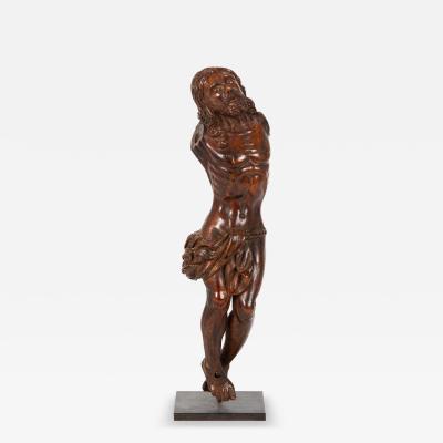 18th Century German Carved Boxwood Corpus Christi Statue Sculpture