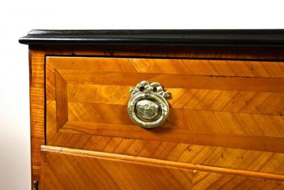 18th Century Halfcabinet Trumeau Commode Cherrywood Austria circa 1780