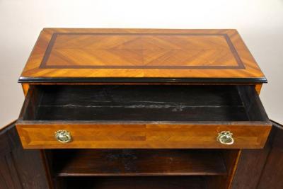 18th Century Halfcabinet Trumeau Commode Cherrywood Austria circa 1780