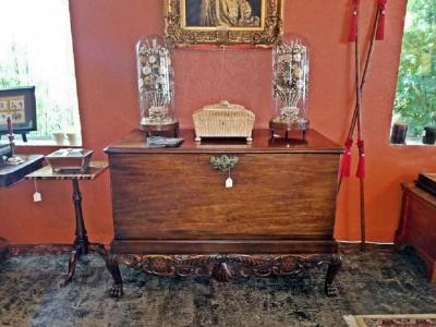 18th Century Irish George II Mahogany Silver Chest