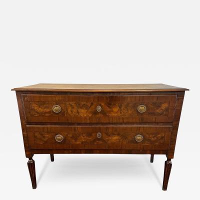 18th Century Italian 2 Drawer Commode