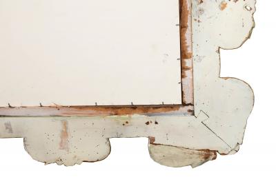 18th Century Italian Baroque Antique Carved Giltwood Wall Mirror