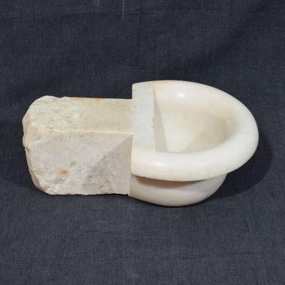 18th Century Italian Baroque Marble Holy Water Font or Stoup