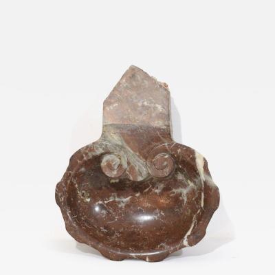 18th Century Italian Baroque Red Marble Holy Water Font or Stoup