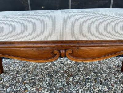 18th Century Italian Baroque Walnut Bench