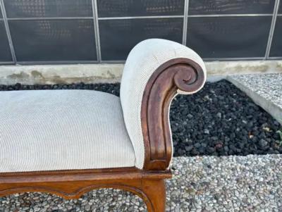 18th Century Italian Baroque Walnut Bench