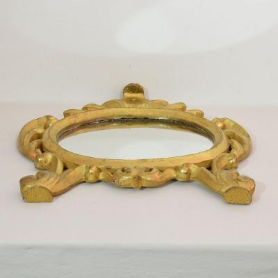 18th Century Italian Carved Giltwood Baroque Mirror