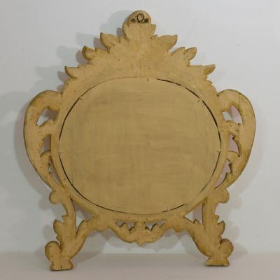18th Century Italian Carved Giltwood Baroque Mirror