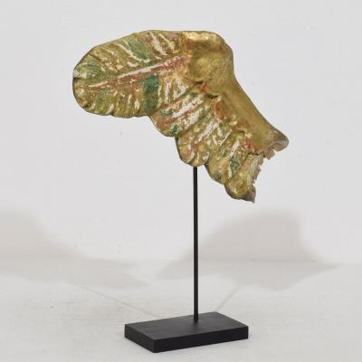 18th Century Italian Carved Wooden Wing of a Baroque Angel