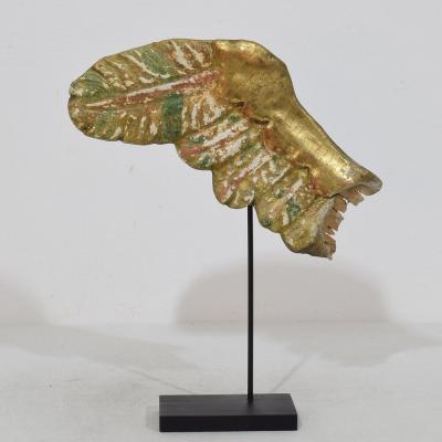 18th Century Italian Carved Wooden Wing of a Baroque Angel