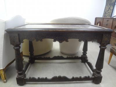18th Century Italian Louis XIV Ebonized Center Table