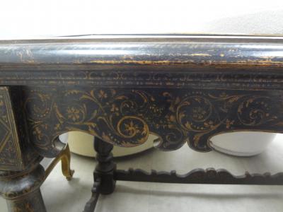 18th Century Italian Louis XIV Ebonized Center Table