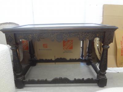 18th Century Italian Louis XIV Ebonized Center Table