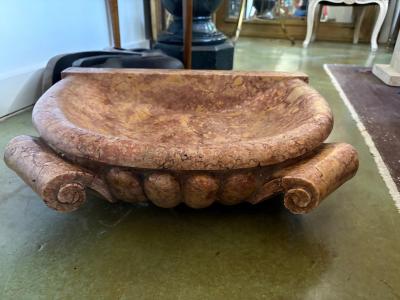 18th Century Italian Marble Bowl Or Holy Water Font