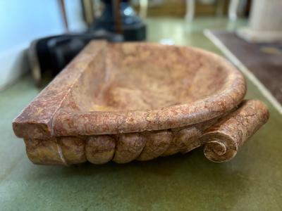 18th Century Italian Marble Bowl Or Holy Water Font