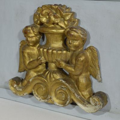 18th Century Italian Neoclassical Carved Wooden Altar