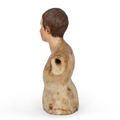 18th Century Italian Polychromed Nearly Life Size Santos Sculpture