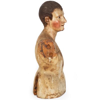 18th Century Italian Polychromed Nearly Life Size Santos Sculpture
