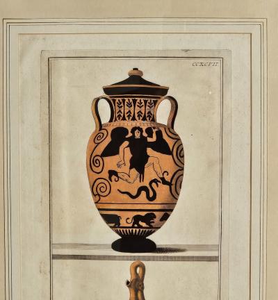 18th Century Italian Print of Ancient Greek Pottery