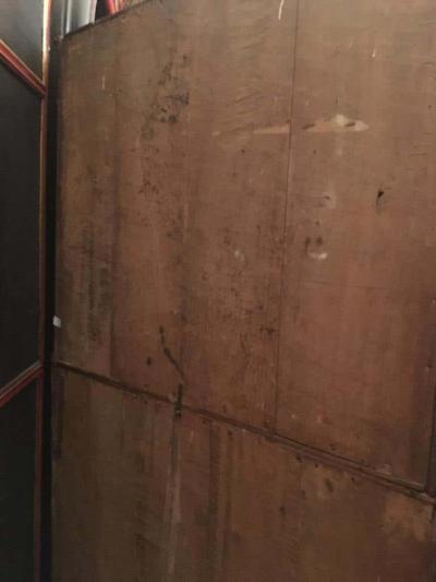 18th Century Italian Walnut Parquetry Important Bureau Cabinet Trumeaux