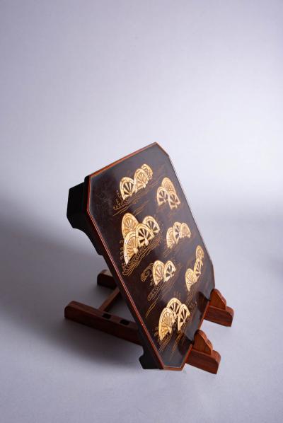 18th Century Japanese Lacquer Writing Box and Tray Set