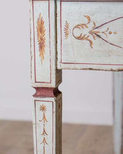 18th Century Lacquered Tuscan Desk Table with Hand Painted Decoration