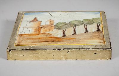 18th Century Lead Tile Talavera Spain