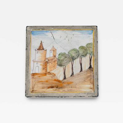 18th Century Lead Tile Talavera Spain