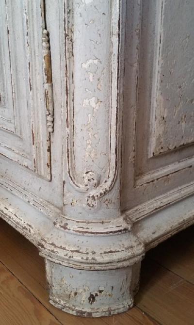 18th Century Louis XIV Painted Buffet with Faux Marble Top
