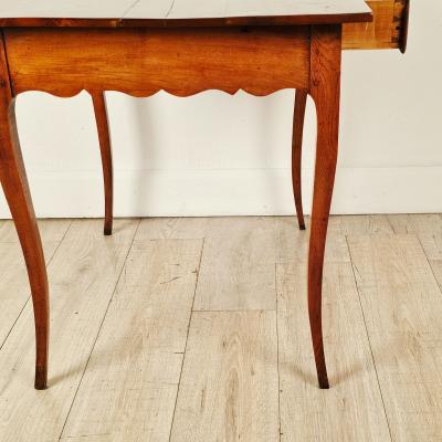 18th Century Louis XV Cherry Side Table with Drawer
