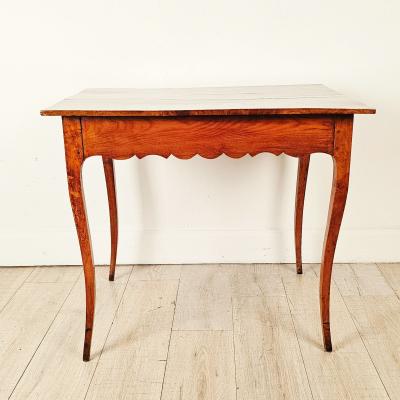 18th Century Louis XV Cherry Side Table with Drawer
