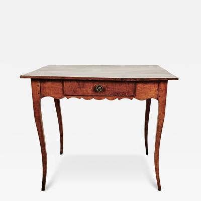 18th Century Louis XV Cherry Side Table with Drawer