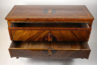 18th Century Marquetry Chest Of Drawers Museums Quality Milan IT ca 1760